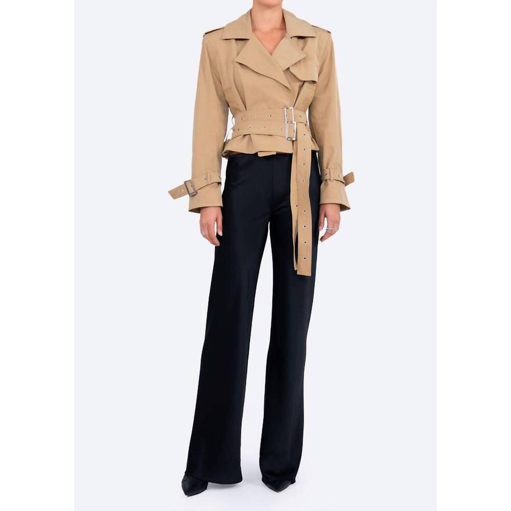 NEW NONCHALANT LABEL maxie trench jacket in khaki